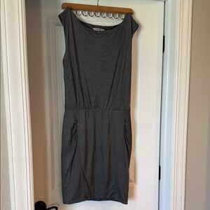 Athleta Charcoal Gray Midi Dress